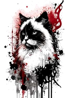 Ragdoll Cat Portrait