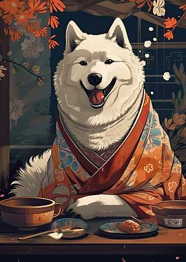 Samoyed Japanese Food
