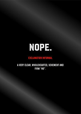 nope
