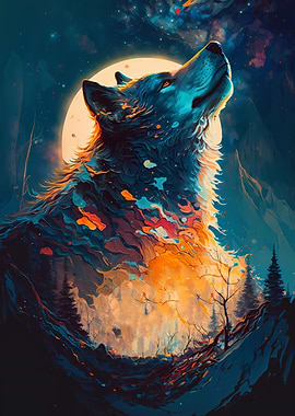 Wolf Fanciful imagery