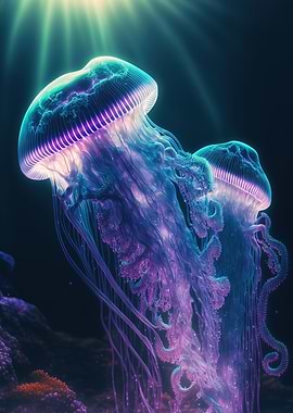 neon jellyfish