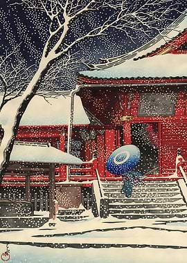 Snow at Ueno Kiyomizudo