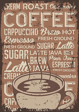 Retro Coffee Poster