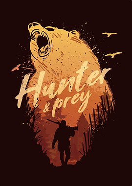 Bear Hunter And Prey