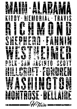 Houston City Streets Map