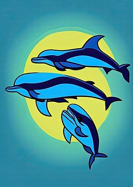 Pop Art Dolphin 10