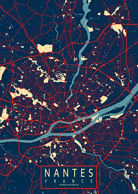 Nantes City Map Hope
