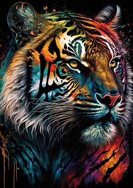 Tiger colorful