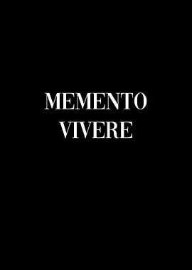 Memento Vivere Latin Quote