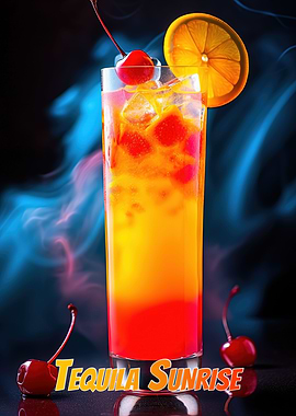 Tequila Sunrise Cocktail