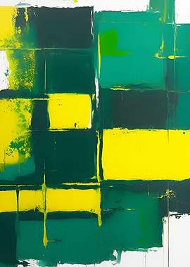 Green and Yellow Abstract