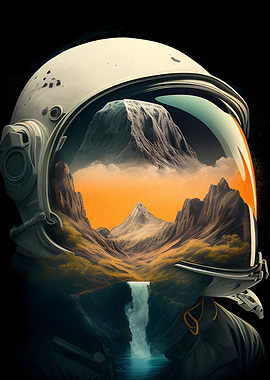 Mountains And waterfall