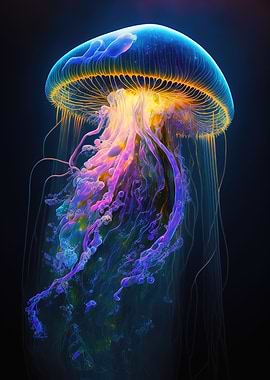 neon jellyfish