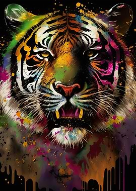 Tiger colorful