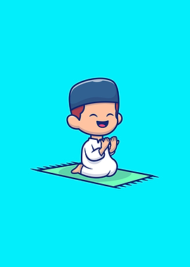 Cute Boy Sitting And Pray