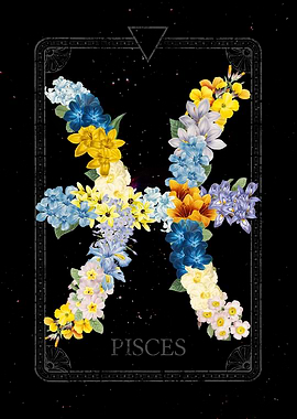 Floral Zodiac Pisces