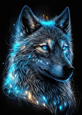 Magic frost wolf