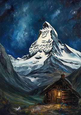 Matterhorn oil painting