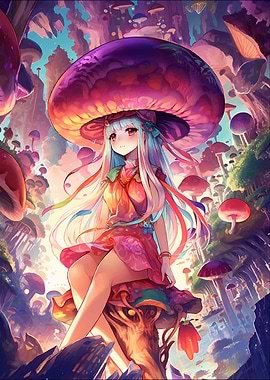 Anime Mushroom Girl
