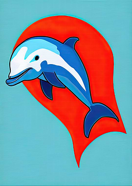 Pop Art Dolphin 05