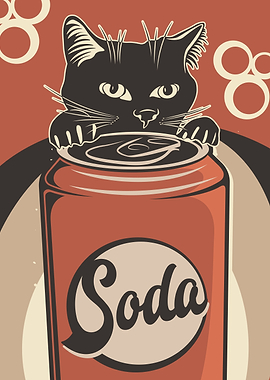 Cat and Soda cold drinks 2