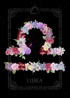 Floral Zodiac Libra