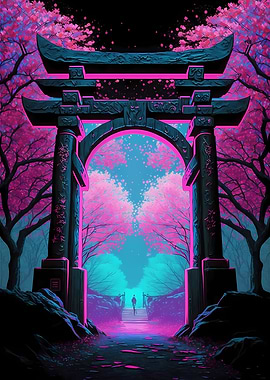 Cherry Blossom Japan Art