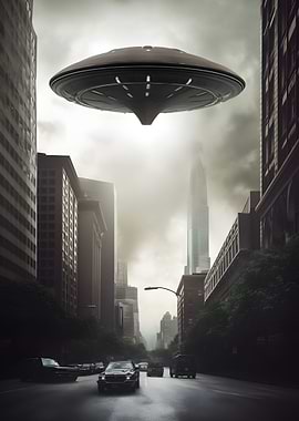 Ufo over City