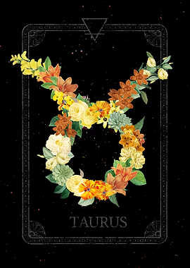 Floral Zodiac Taurus