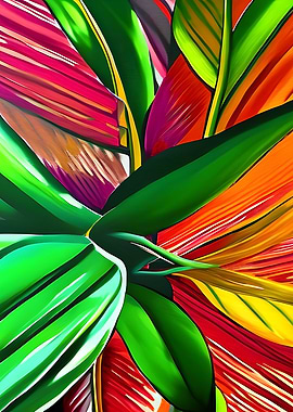 Colorful plant green