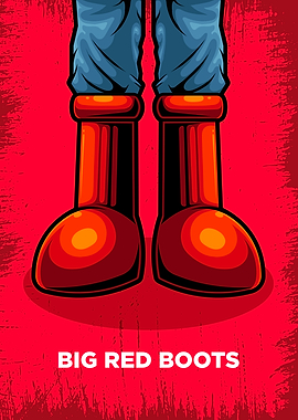 Red Boot Shoe