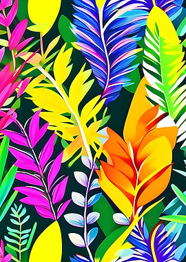 Different colored leaves