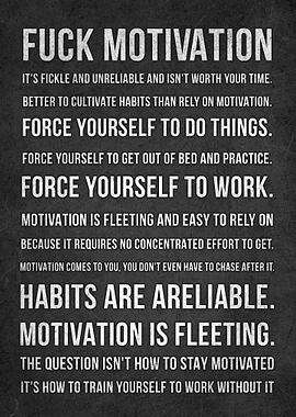 Fuck Motivation