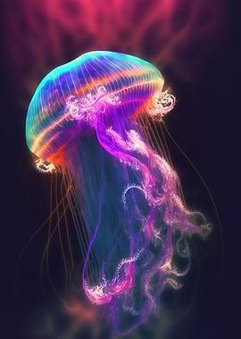 neon jellyfish