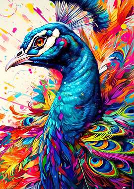 Colorful Peacock