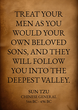 Treat your soldiers well