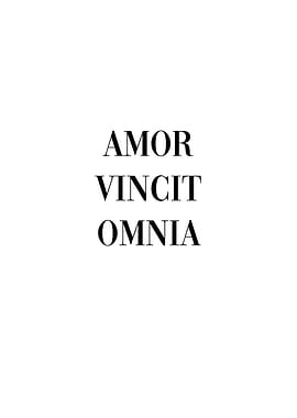 Latin Quote Love Conquers