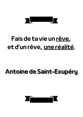 Fais de ta vie un reve