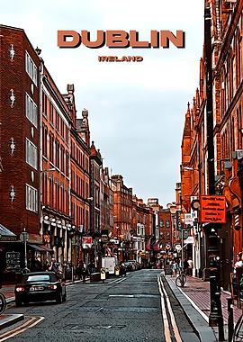 Dublin Travel Art city