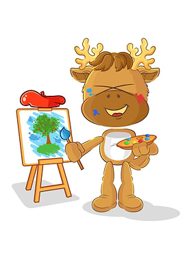 Moose artist mascot