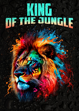 Abstract Lion Portrait