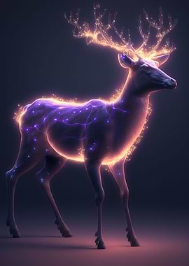 glow elk animal