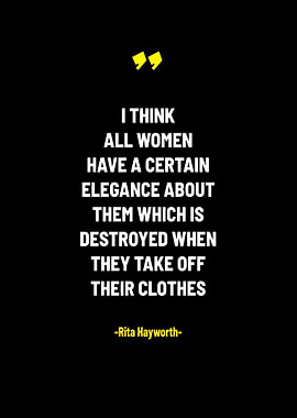 Blonde Rita Hayworth Quote