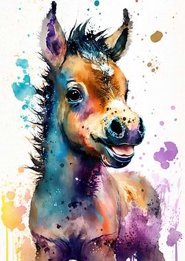 Horse Watercolor Sketch