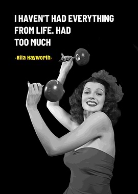 Blonde Rita Hayworth Quote