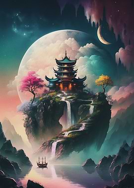 pagoda On Top Of the rock