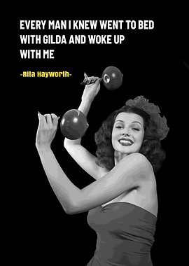 Blonde Rita Hayworth Quote