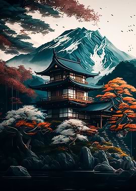 japan moon landscape