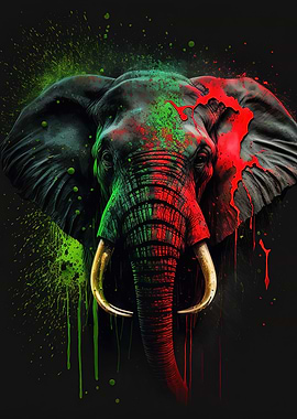 Elephant Colorful