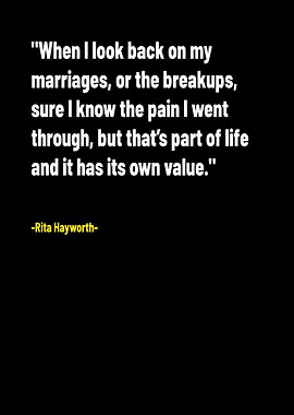 Blonde Rita Hayworth Quote